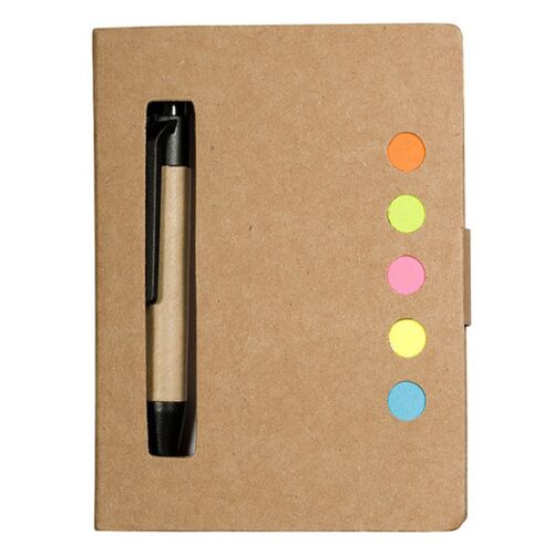Eco Stowaway Sticky Jotter With Pen Thumbnail