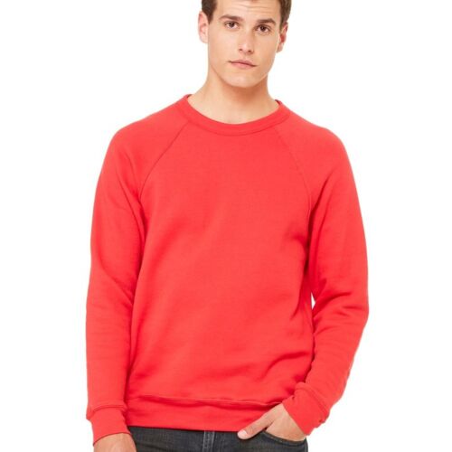 Unisex Sponge Fleece Raglan Crewneck Sweatshirt Thumbnail