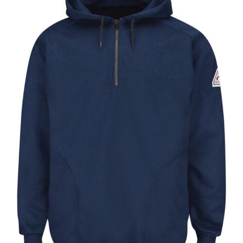 Men's Tall Flame Resistant Quarter-Zip Hooded Sweatshirt Thumbnail